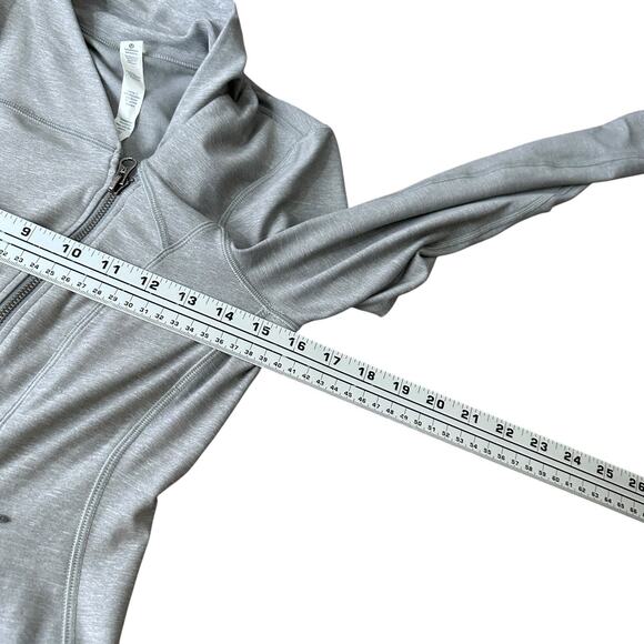 Lululemon Precision Jacket Women’s 6 Heathered Battleship Gray Four-way Stretch - Picture 7 of 9